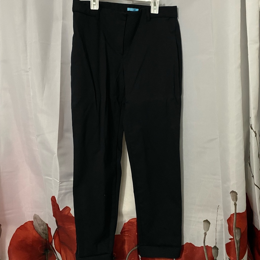 J M Laughlin straight leg dress pants . Size 8 . Mid rise. 27” leg length .